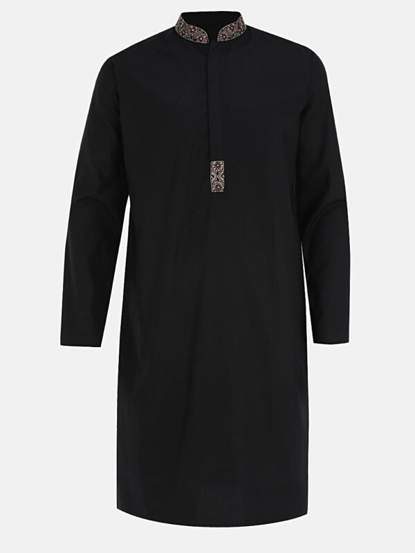 Men's Black Panjabi
