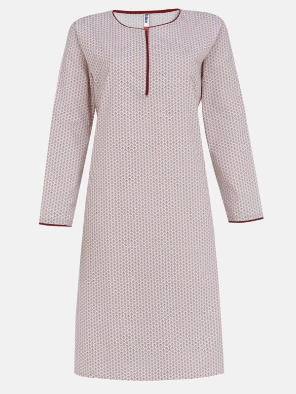 Ladies Tops White & Maroon Contrast