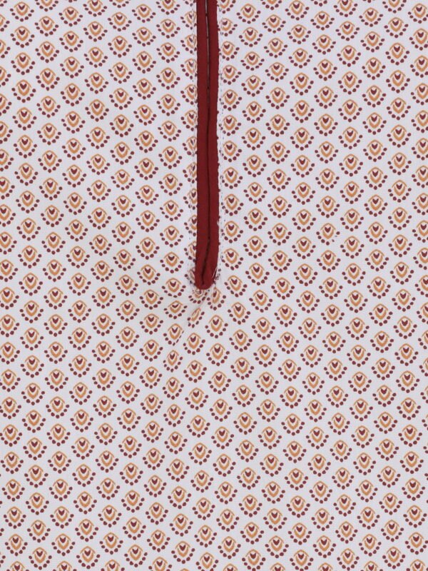 Alternative view of Ladies Tops White & Maroon Contrast