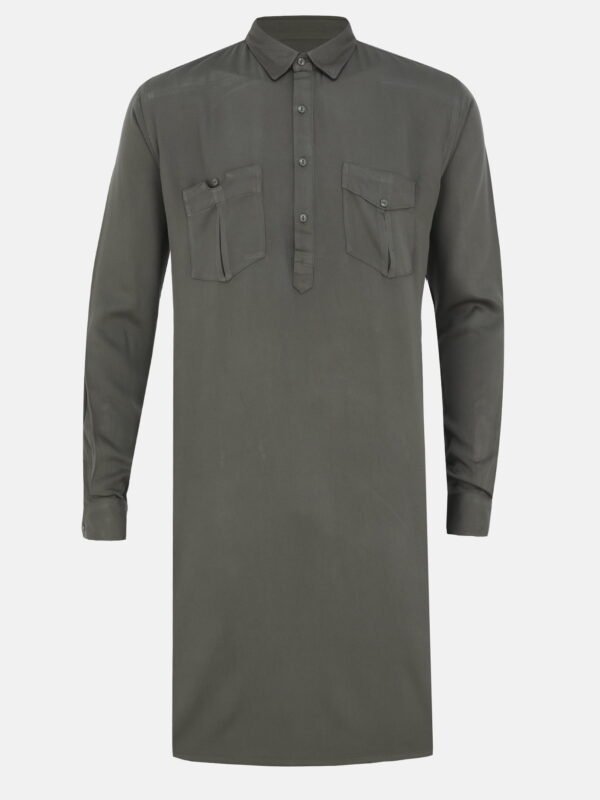 Men's Smart Olive Kabli Set