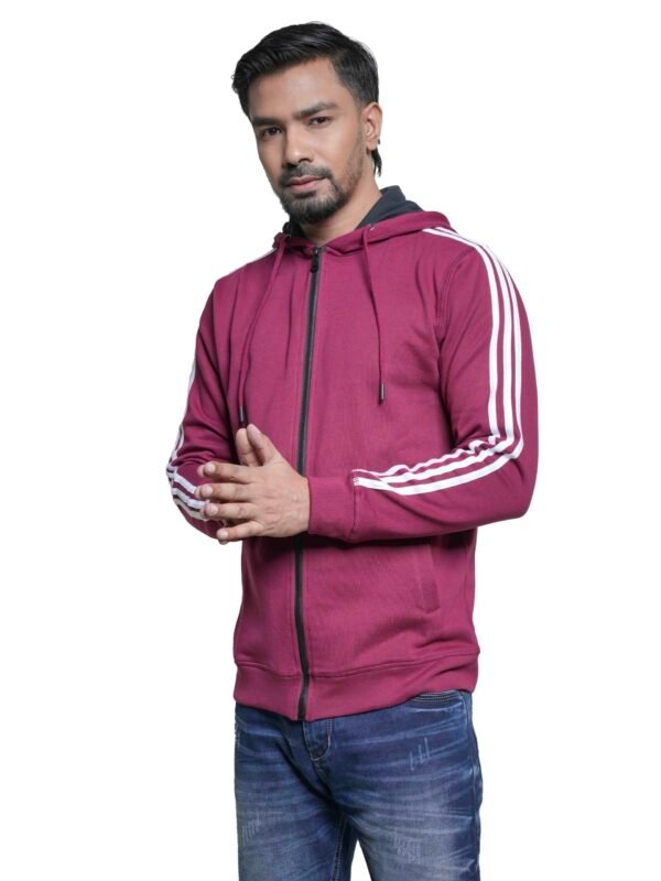 Alternative view of Men's Maroon Hoodie