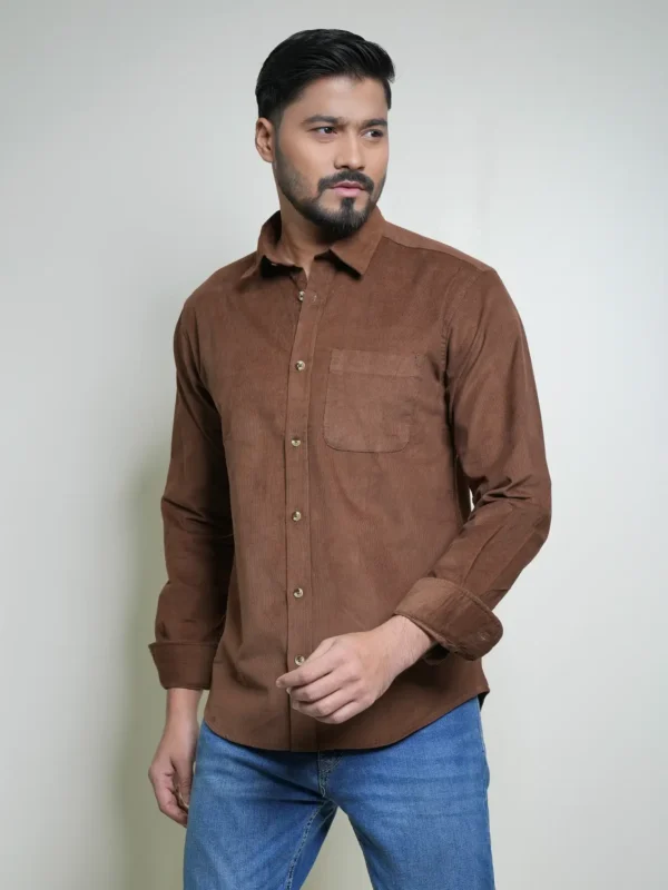 Men’s Brown Corduroy Shirt
