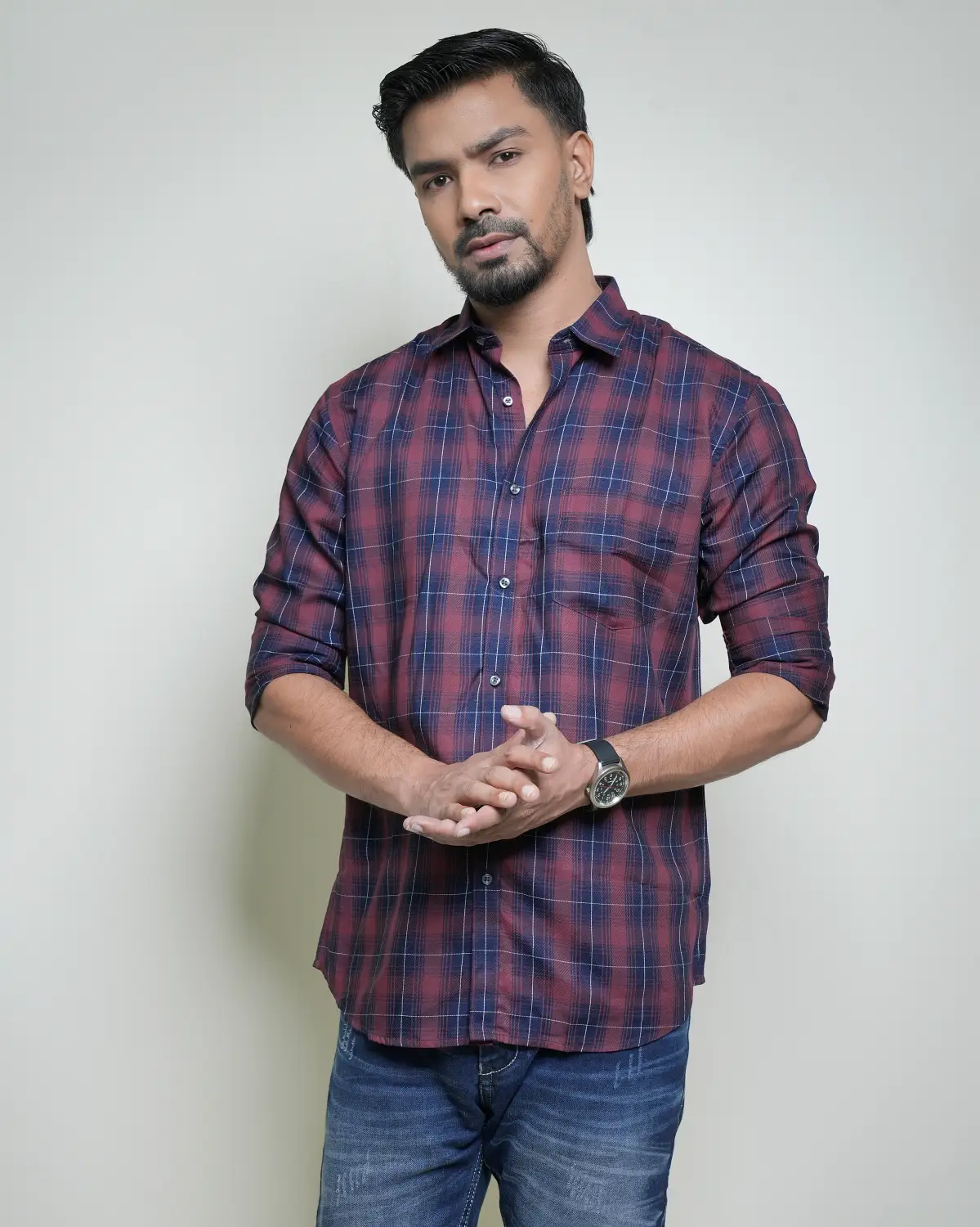 Men's Casual Shirt Check - Image 3