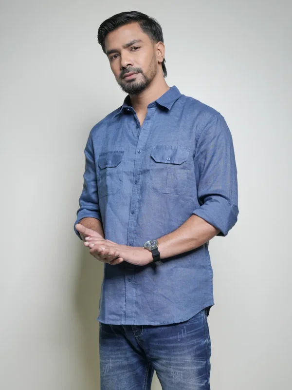 Men's Smart Shirt Royal Blue