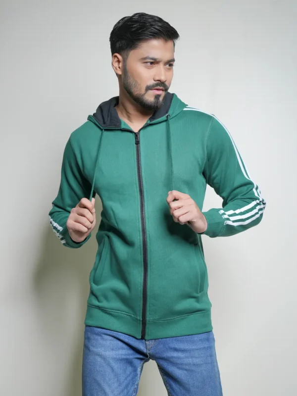Alternative view of Men's Green Hoodie