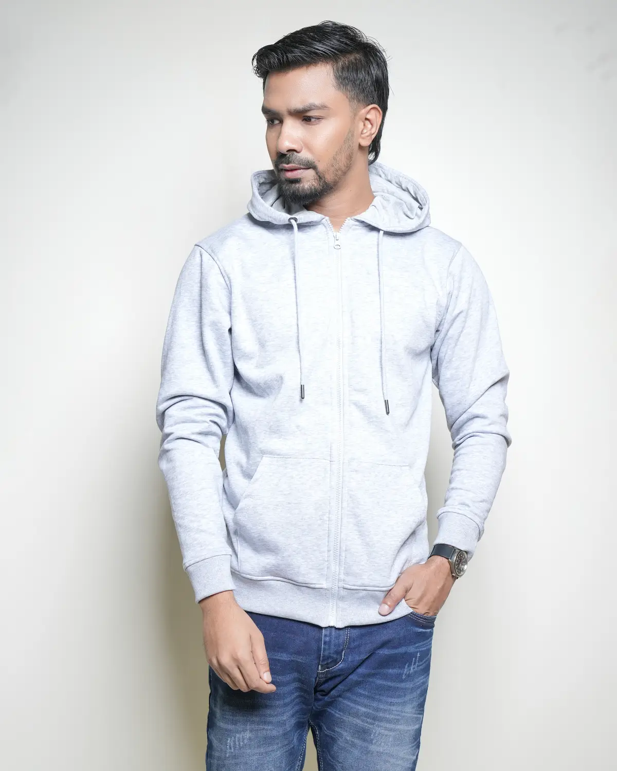 Men's Gray Hoodie - Image 3