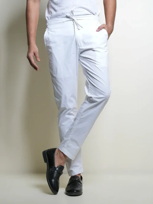 Alternative view of Men's White Pajama