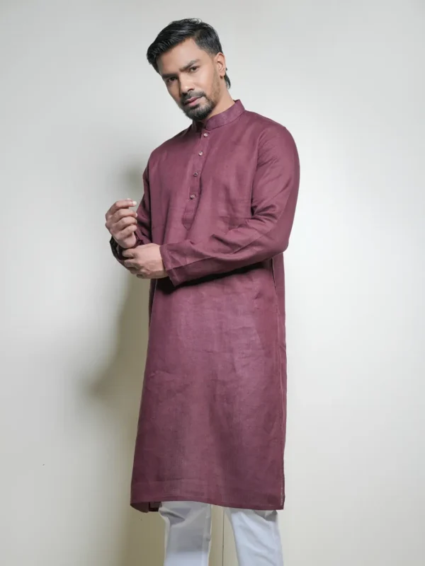 Alternative view of Men's Remi Panjabi Maroon