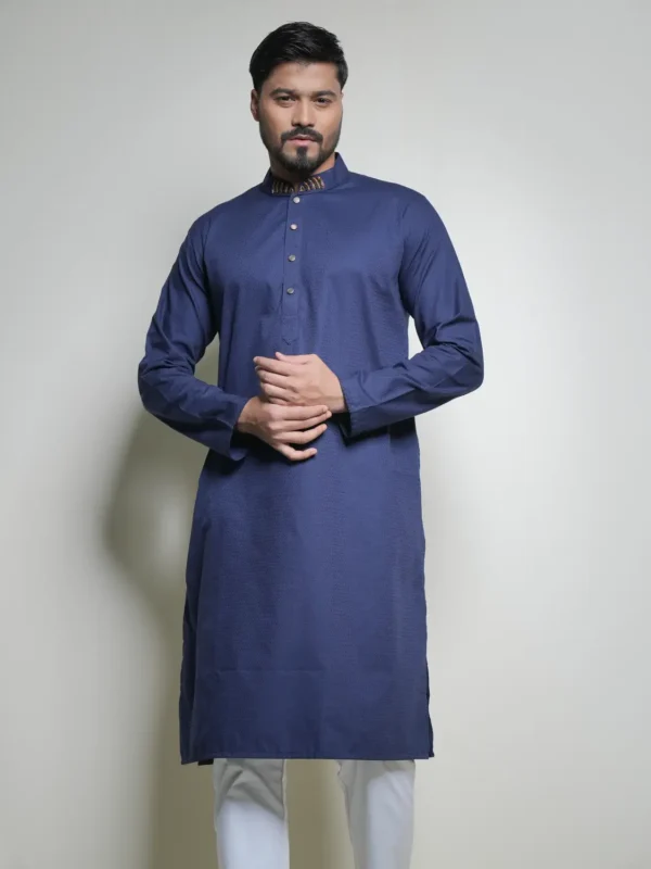 Alternative view of Men's Navy Panjabi