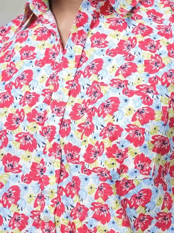 Alternative view of Floral Half Shirt