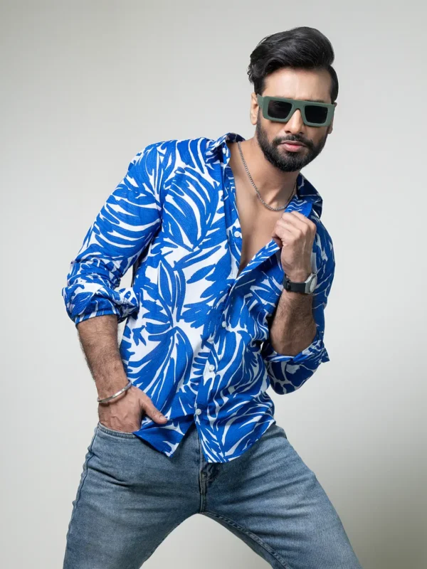 Royal Blue Casual Shirt