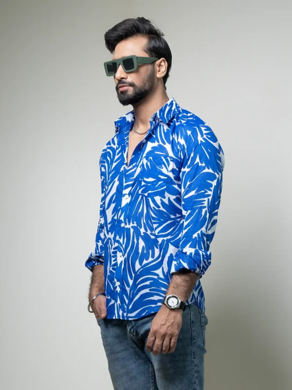Alternative view of Royal Blue Casual Shirt