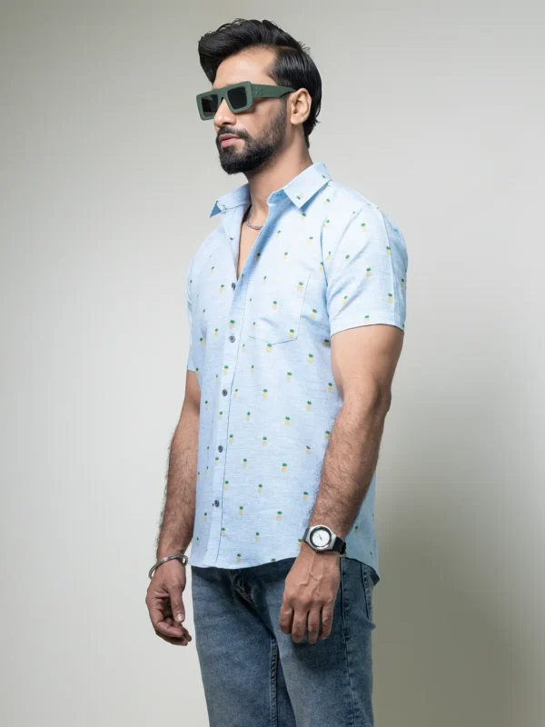 Alternative view of Pineapple Print Half Shirt