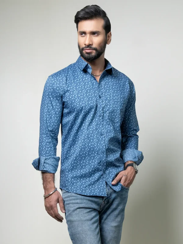 Antique Blue Casual Shirt