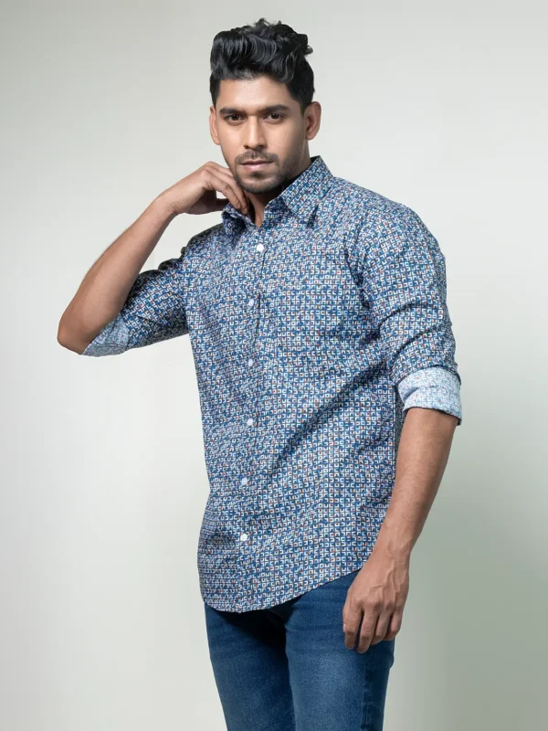Multi Square Casual Shirt