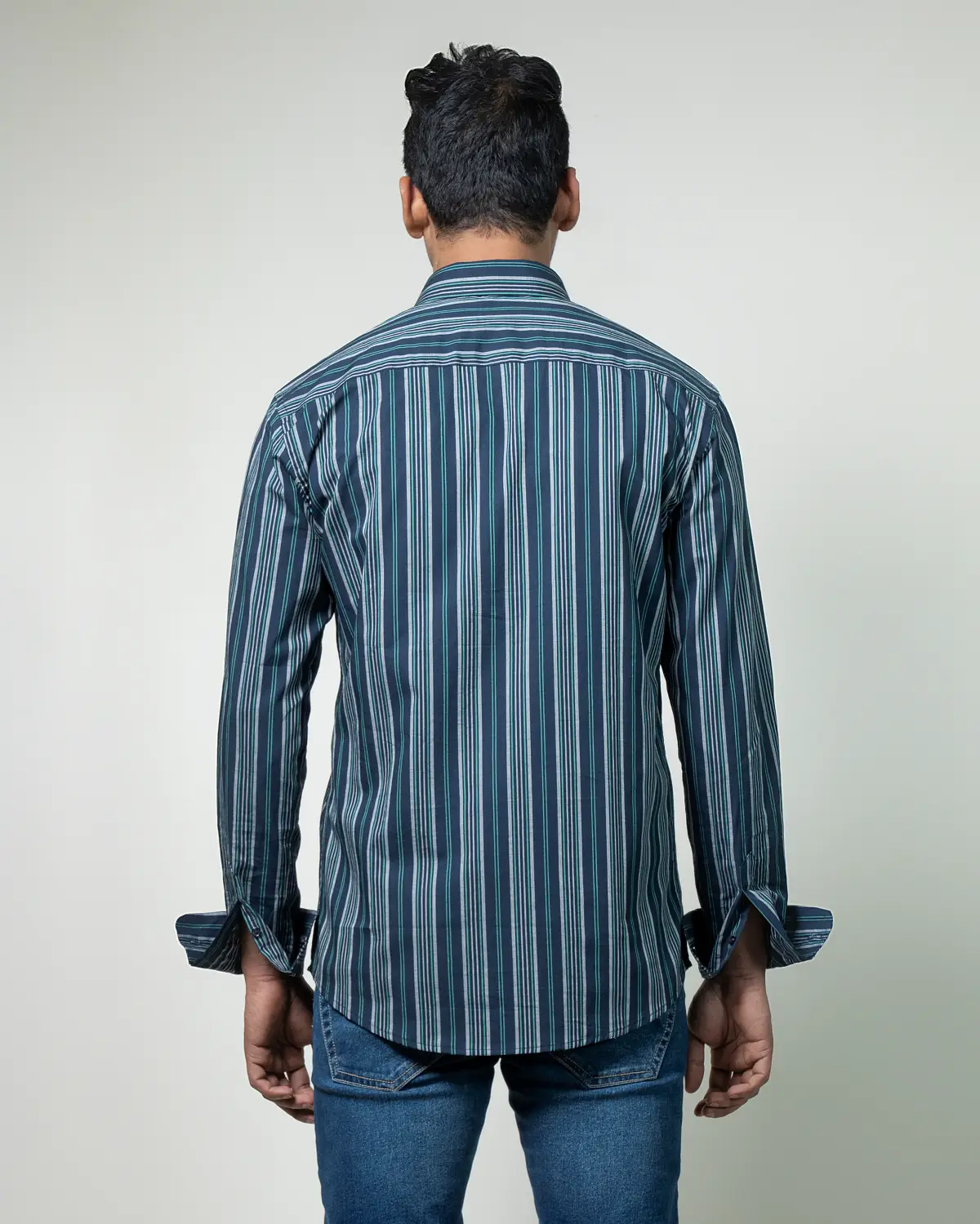 Black Stripe Casual Shirt - Image 3