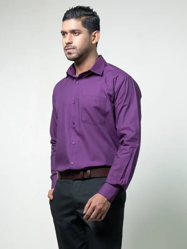 Alternative view of Purple Formal Shirt