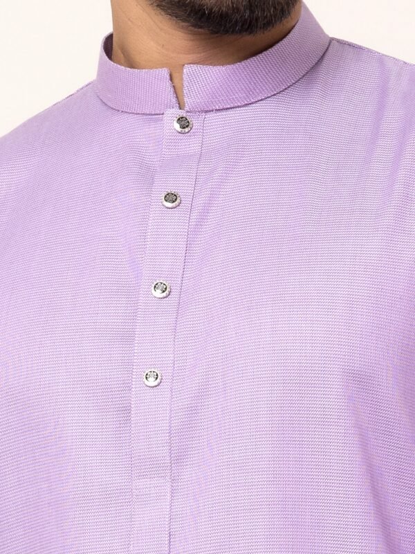 Alternative view of Light Purple Texture Panjabi