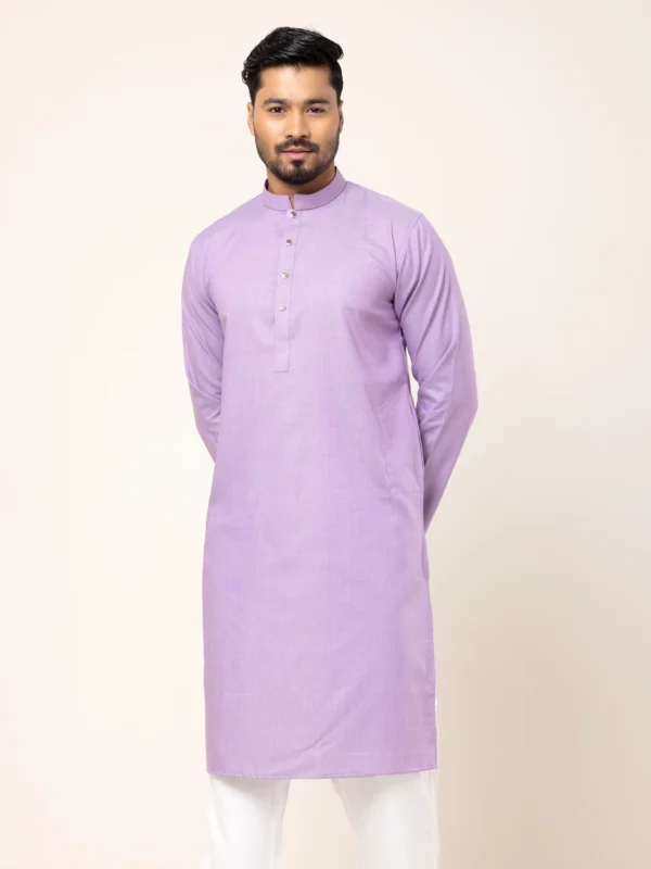 Light Purple Texture Panjabi