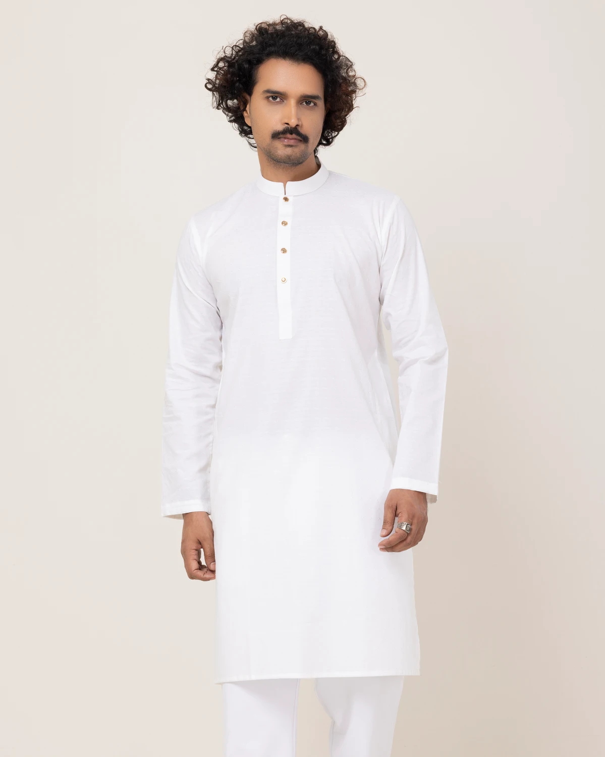 White Square Panjabi - Image 3