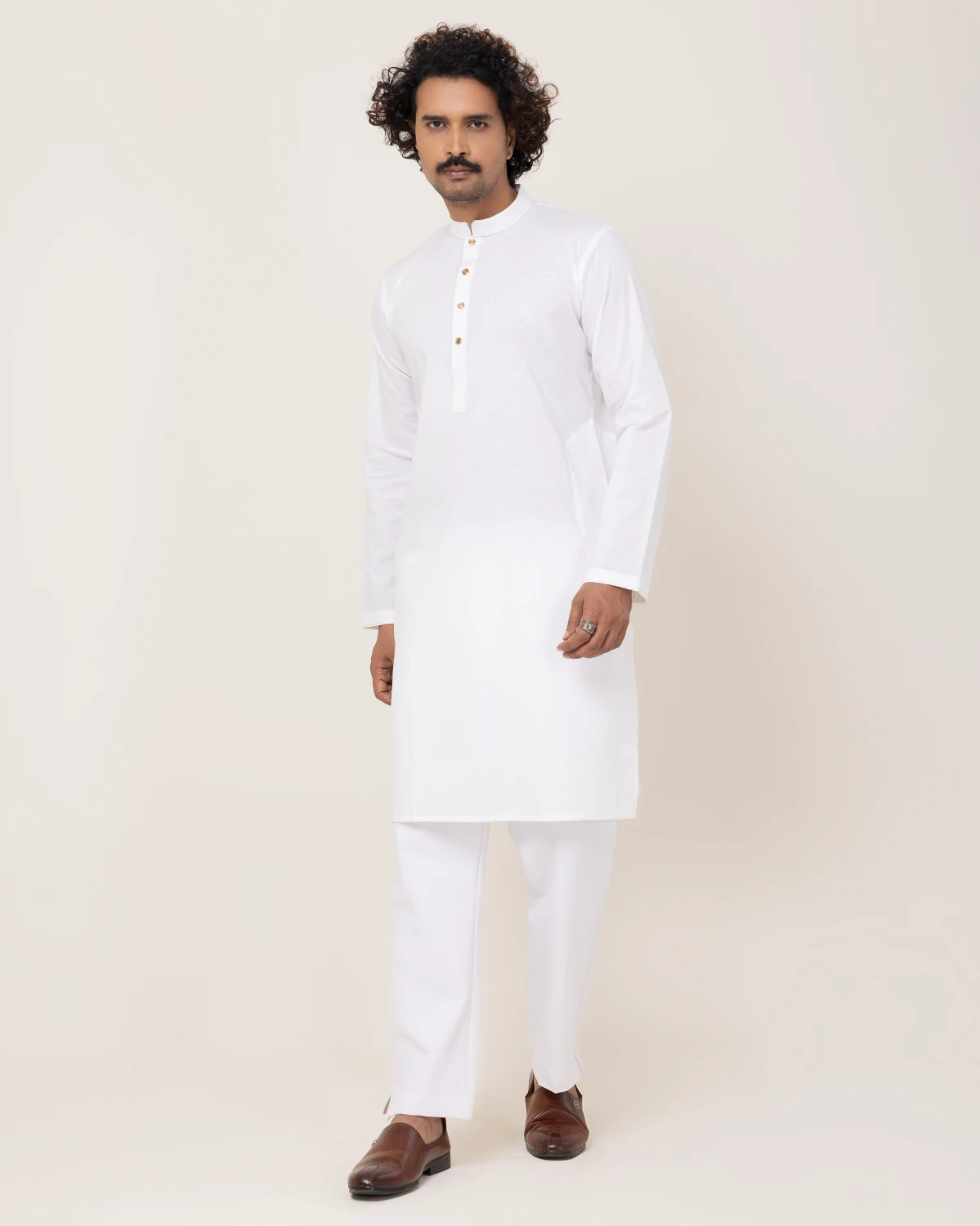 White Square Panjabi - Image 5