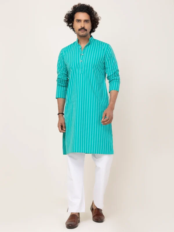 Alternative view of Antique Green Stripe