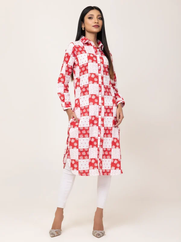 Alternative view of Ladies Kurti Floral Print