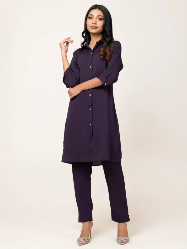 Ladies deep Majestic Karchupi Two Piece