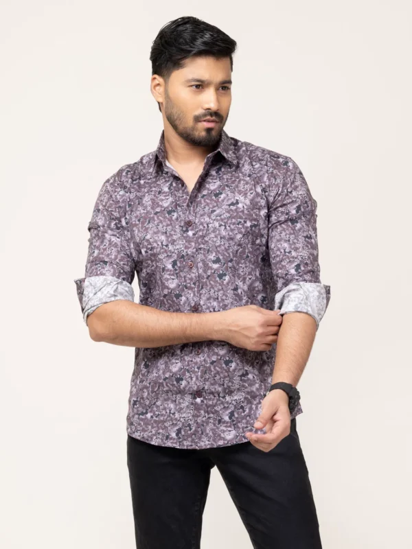 Alternative view of Exclusive Flint Print Casual Shirt