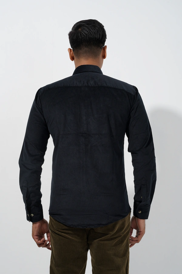 Men’s Black Corduroy Shirt - Image 6