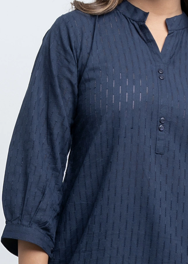 Navy Blue Short Top - Image 4