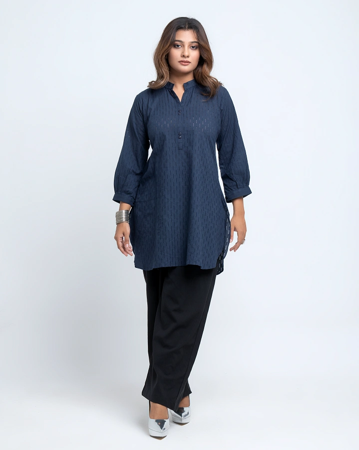 Navy Blue Short Top - Image 3