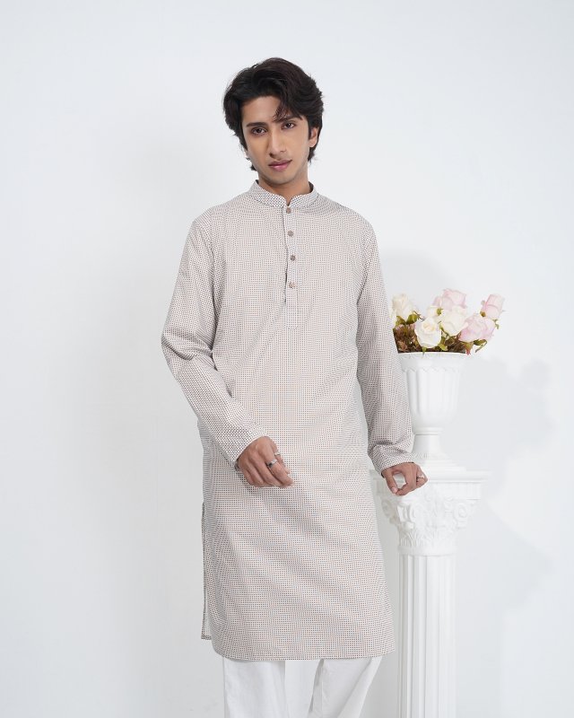 Ivory Dots Signature Panjabi - Image 2