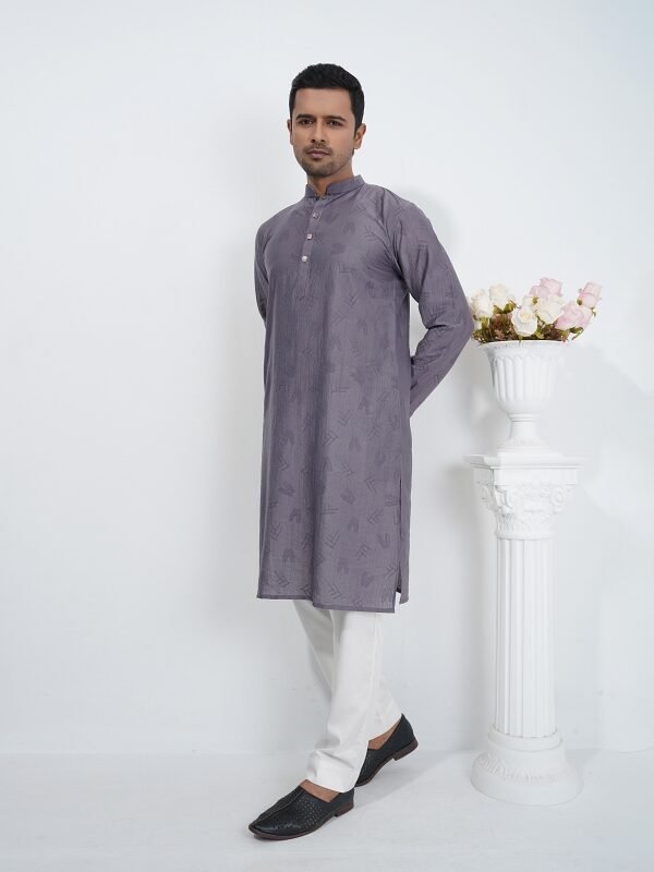 Ashen Jacquard Panjabi