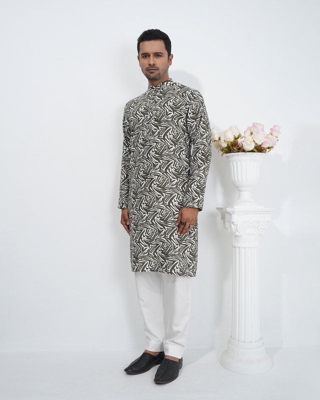 Zebra Noir Panjabi - Image 4