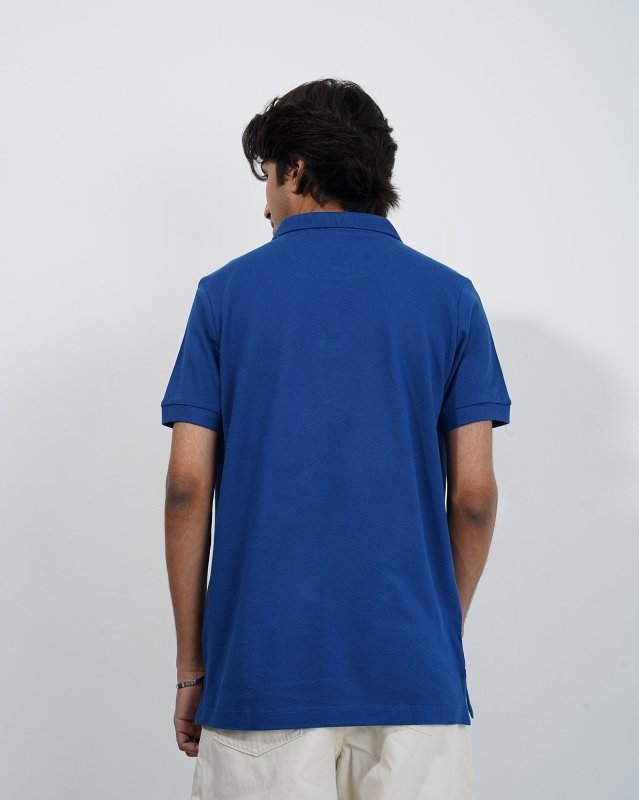 Premium Sodalite Blue Polo Shirt - Image 6
