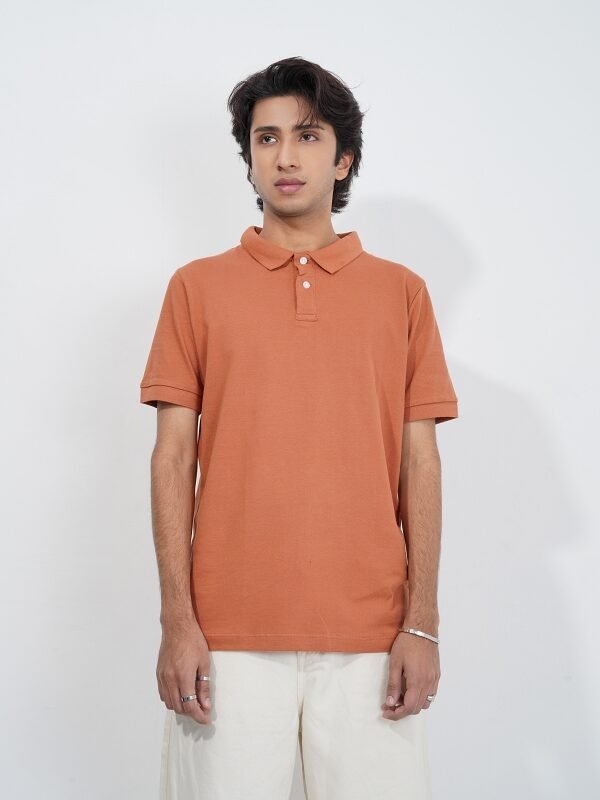 Rust Orange Polo Shirt