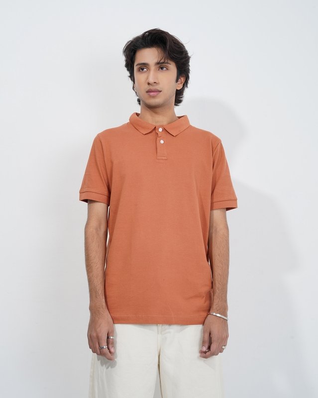 Rust Orange Polo Shirt