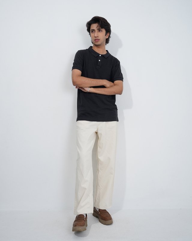 Premium Black Polo Shirt - Image 4