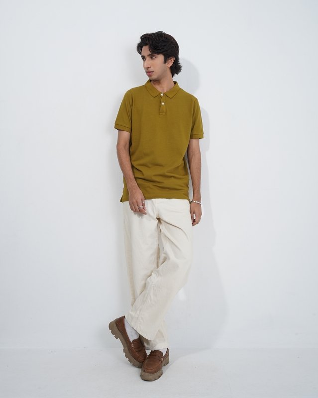 Premium Fire Green Polo Shirt - Image 4