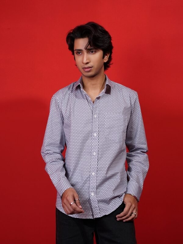 Alternative view of Honeycomb Casual Shirt