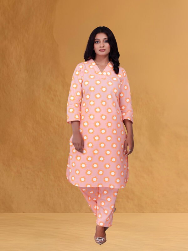 Alternative view of Sunburst Peach Co-Ord Dress