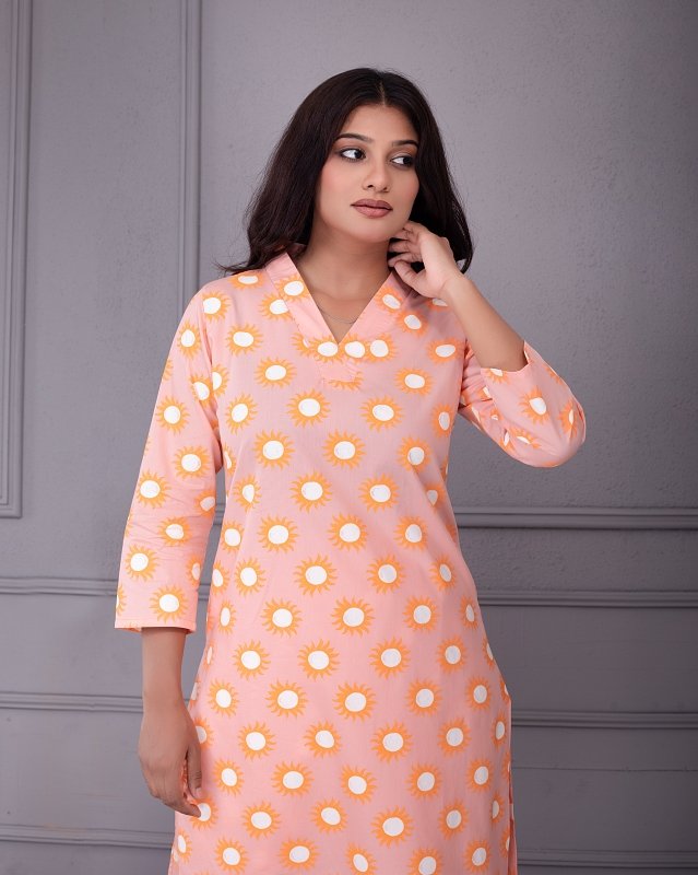 Sunburst Peach Co-Ord Dress