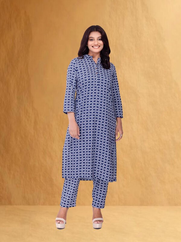 Alternative view of Navy Knot Co-Ord Dress