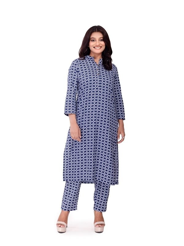 Alternative view of Navy Knot Co-Ord Dress