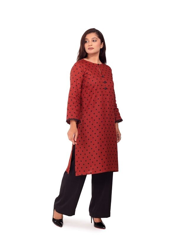 Alternative view of Crimson Dot Kurti