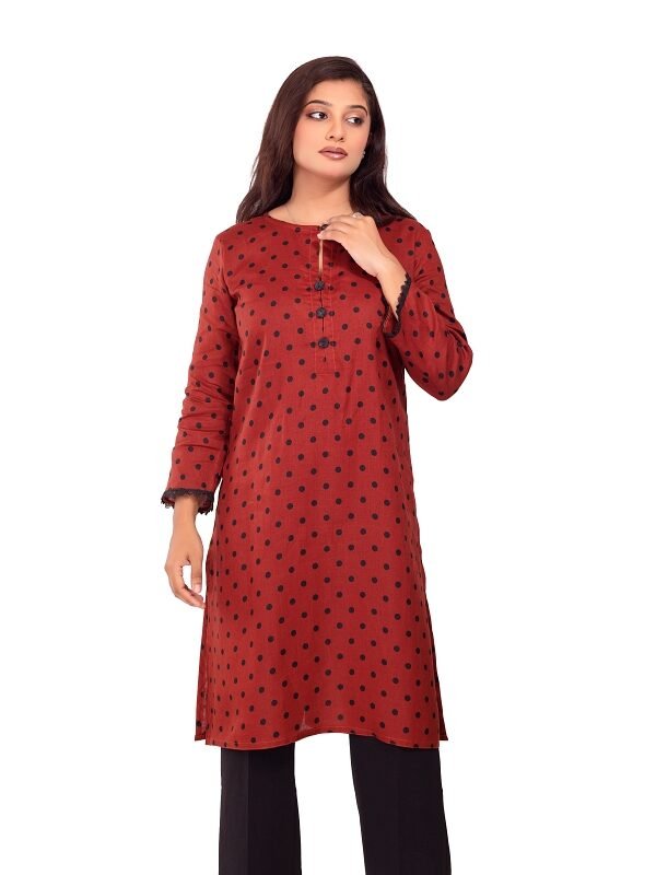 Crimson Dot Kurti
