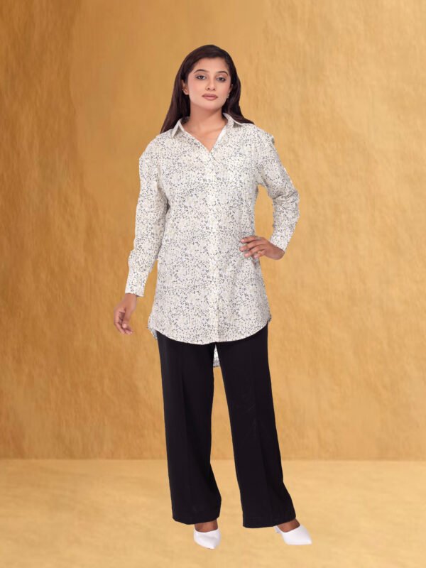 Alternative view of Green Nest Floral Tops