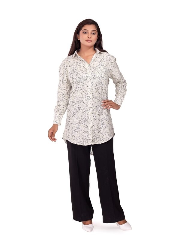 Alternative view of Green Nest Floral Tops
