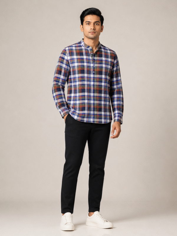 Alternative view of Heritage Check Band Collar Shirt
